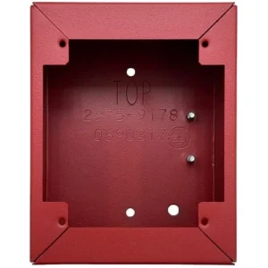 Simplex 2975-9178 Surface Mount Steel Box, Red