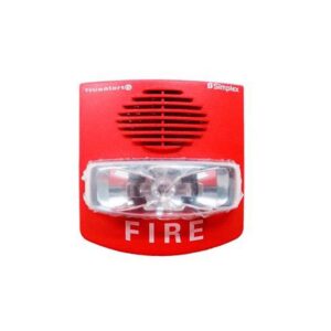 Simplex 49AV-WRF Wall Mount Audible/Visible Appliance, Red