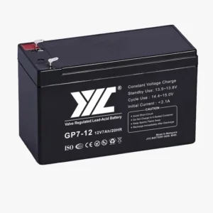 12V 7AH Valve-Regulated Lead-Acid Battery